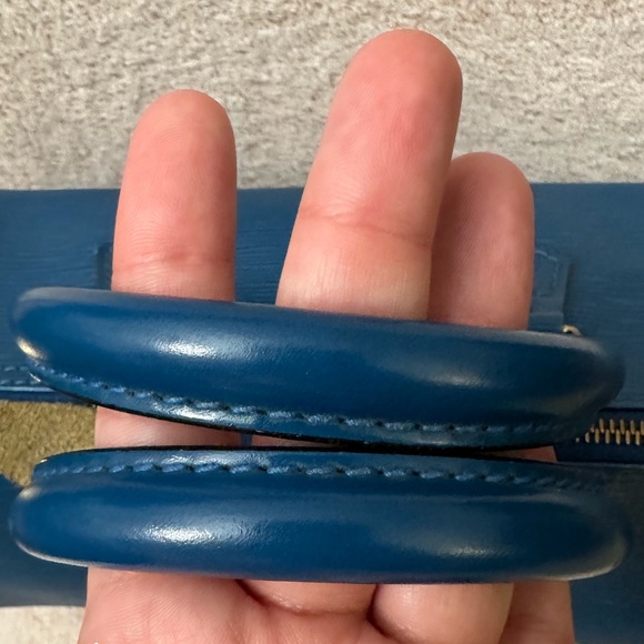 Louis Vuitton Speedy 25 Bag Handbag Epi Toledo Blue - Picture 12 of 15